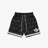 Jacquared Heritage Shorts - Black