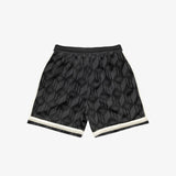 Jacquared Heritage Shorts - Black