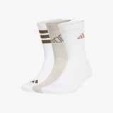 Logo Pack Crew Socks (3 Pairs) - White