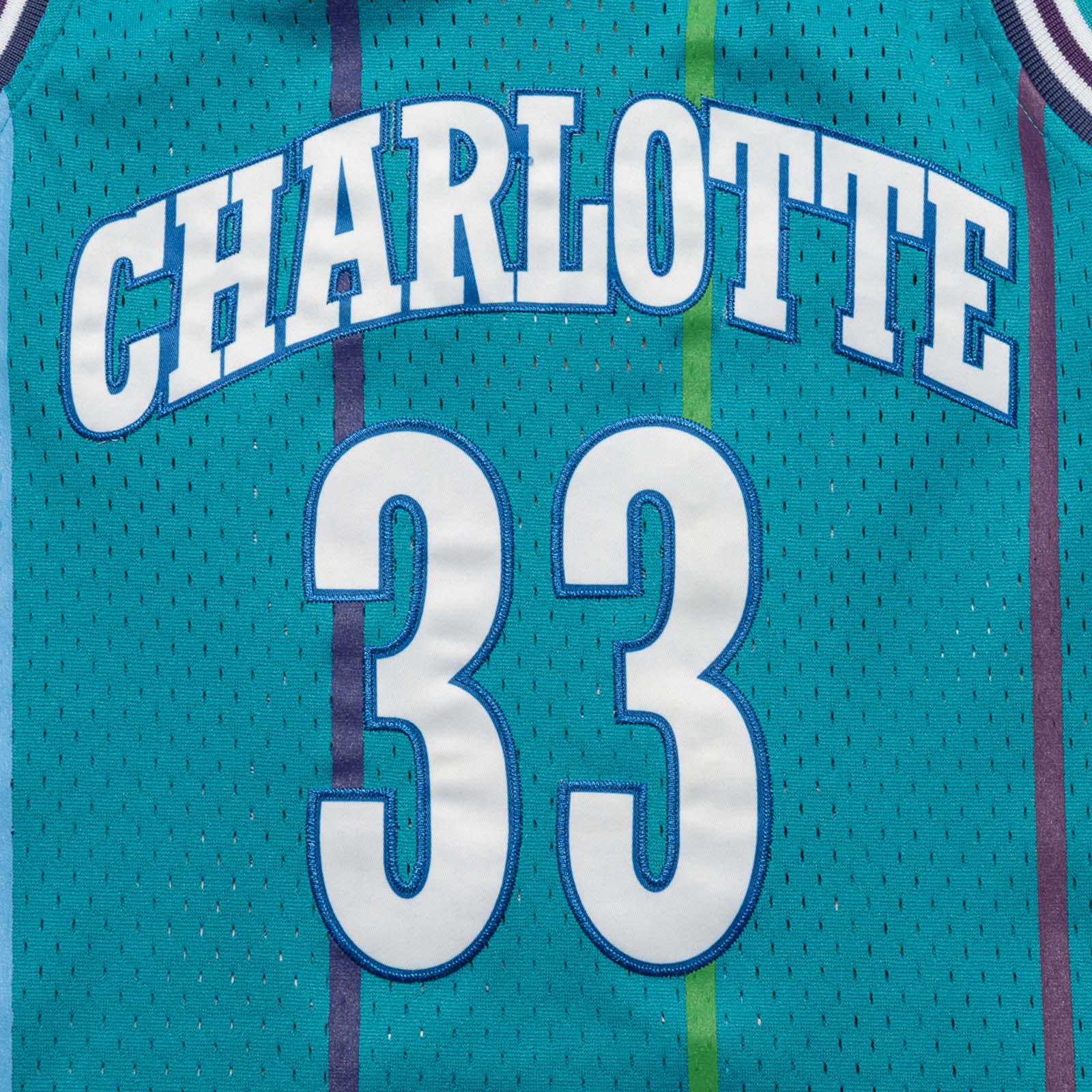 Alonzo Mourning Charlotte Hornets HWC Throwback NBA Swingman