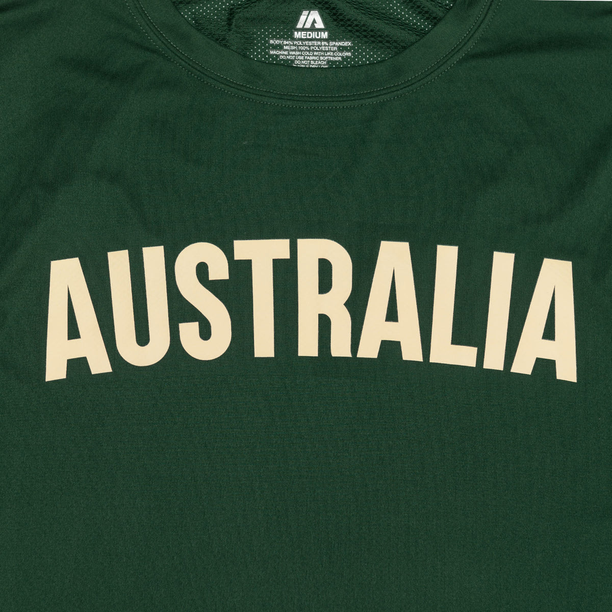 Australian Boomers 2023 FIBA Basketball World Cup iPerform Long Sleeve T-Shirt - Green