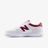 BB480 - White/Burgundy