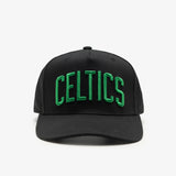 Boston Celtics Wordmark MVP Adjustable Snapback - Black