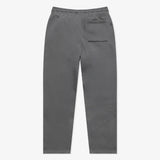 Brooklyn Fleece Oversized Open-Hem Pants - Iron Grey/Black