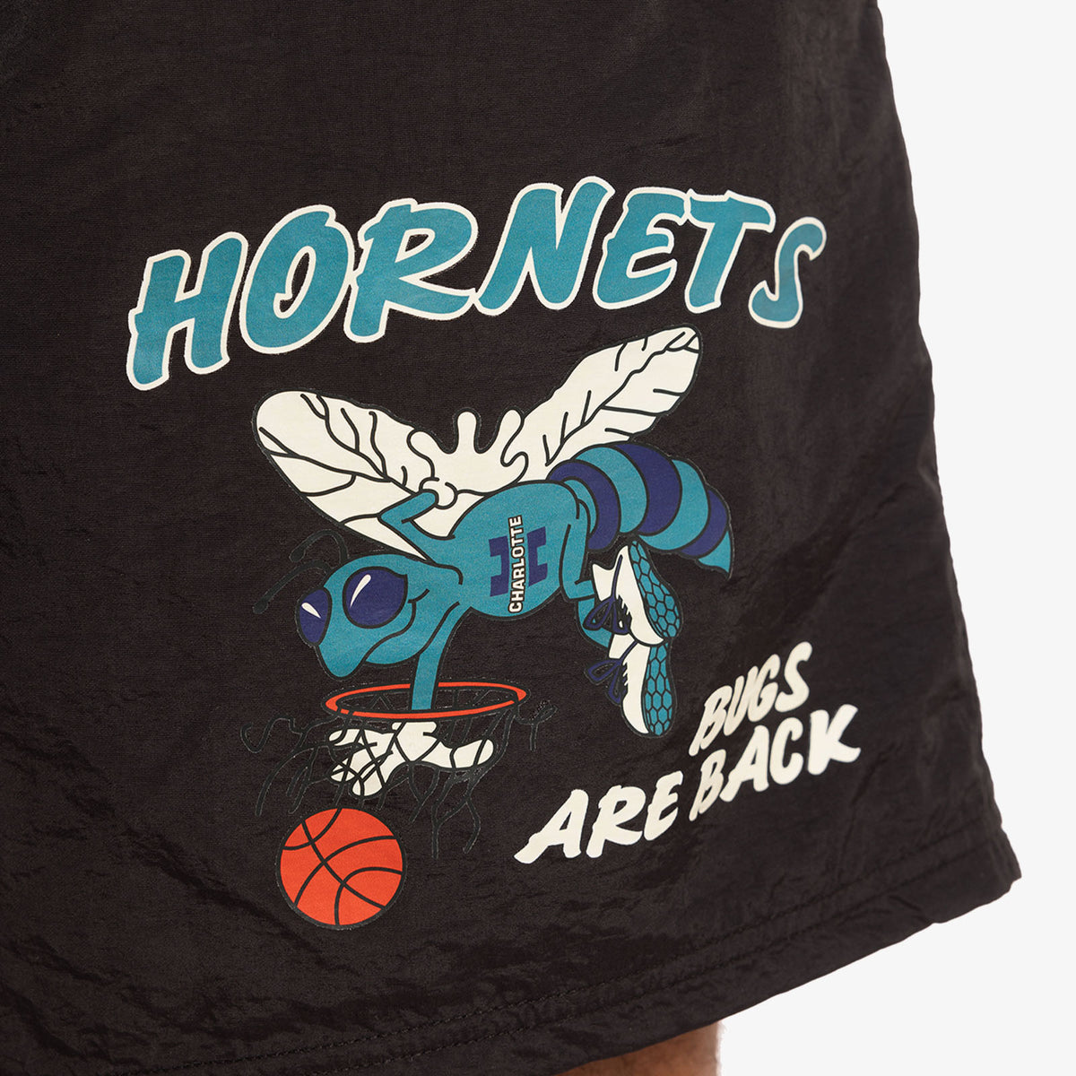 Charlotte Hornets Bugs Are Back Shorts - Black