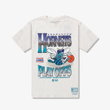 Charlotte Hornets Metallic T-Shirt - White Marle