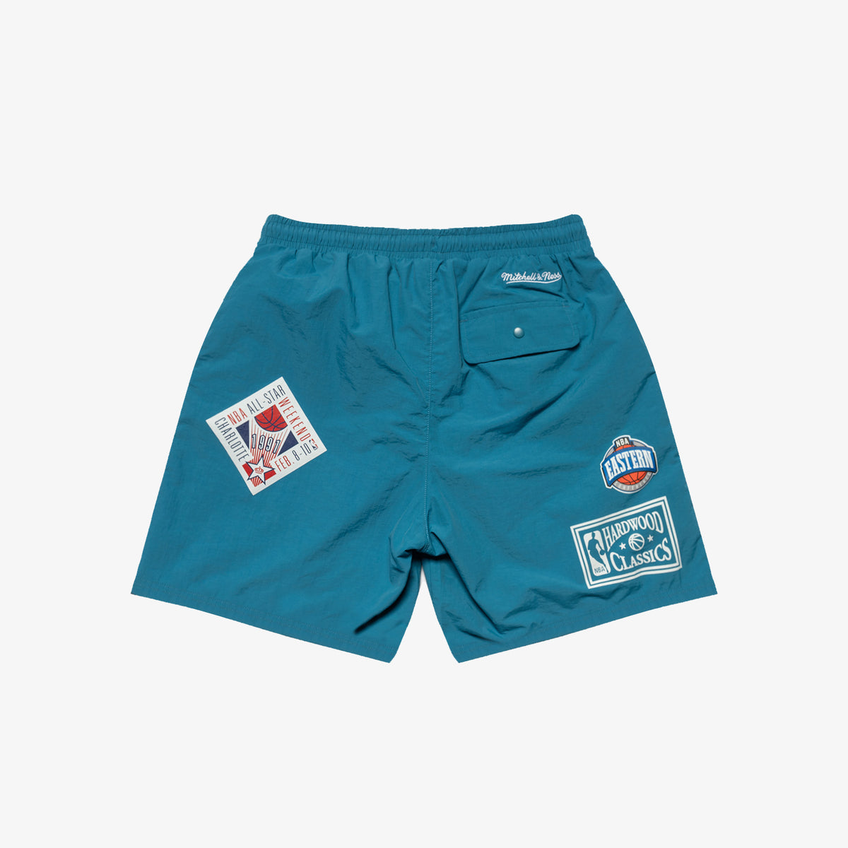 Charlotte Hornets Where You At Shorts Teal Throwback