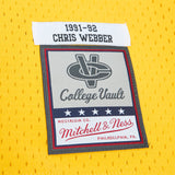 Chris Webber Michigan Wolverines 91-92 HWC Swingman Jersey - Yellow