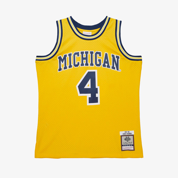 Mitchell & Ness University of Michigan Basketball Chris Webber Navy 1991  Road Swingman Jersey
