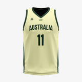 Bryce Cotton Australian Boomers Swingman Jersey - Pale Gold