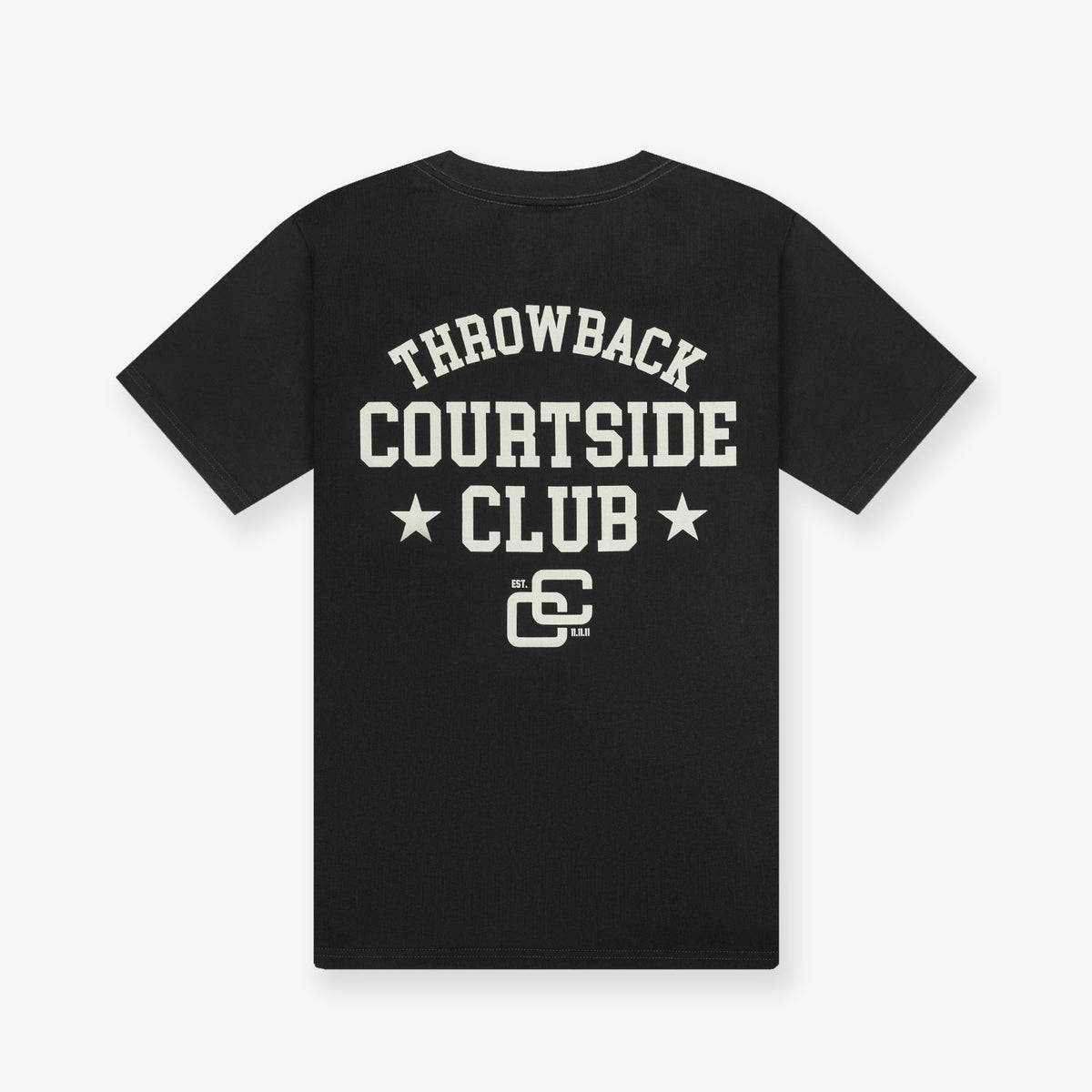 Courtside Club Tee - Faded Noir