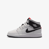 Air Jordan 1 Mid (GS) - Black/Summit White/Infrared