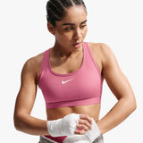 Swoosh Medium-Support Padded Bra - Peony