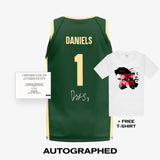 Autographed Dyson Daniels Australian Boomers 2023 FIBA Basketball World Cup Jersey - Green