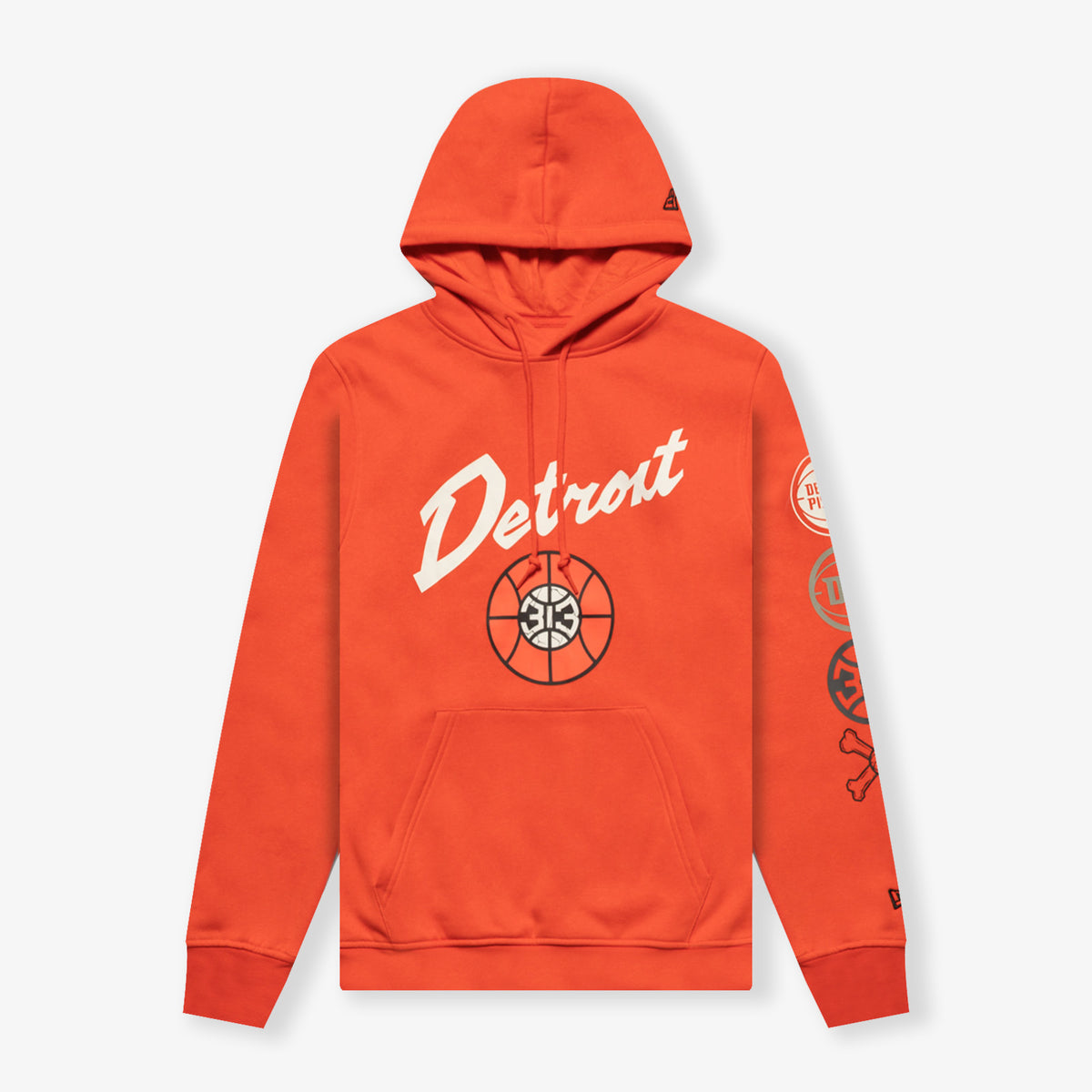 Detroit Pistons 2024 City Edition Pullover Hoodie Throwback