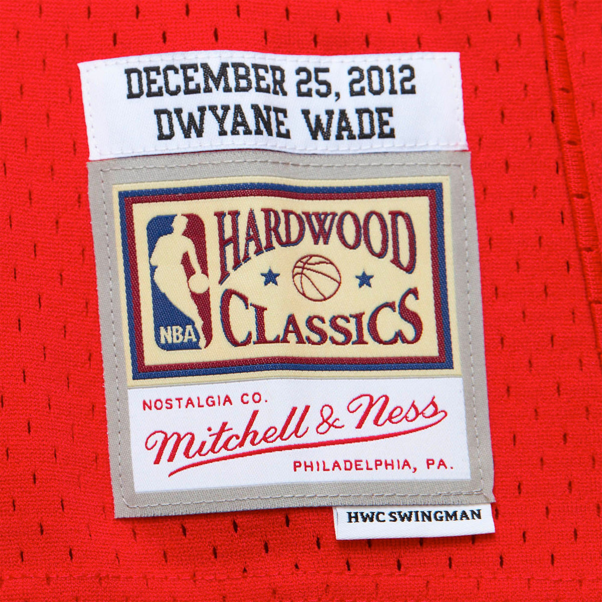 Dwyane wade hardwood top classic jersey red