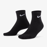 Everyday Cushioned Training Ankle Socks (6 Pairs) - Black/White