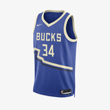 Giannis Antetokounmpo Milwaukee Bucks 2024/25 City Edition Swingman Jersey - Game Royal