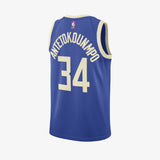 Giannis Antetokounmpo Milwaukee Bucks 2024/25 City Edition Swingman Jersey - Game Royal