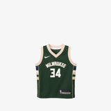 Giannis Antetokounmpo Milwaukee Bucks Icon Edition Toddler Swingman Jersey - Green