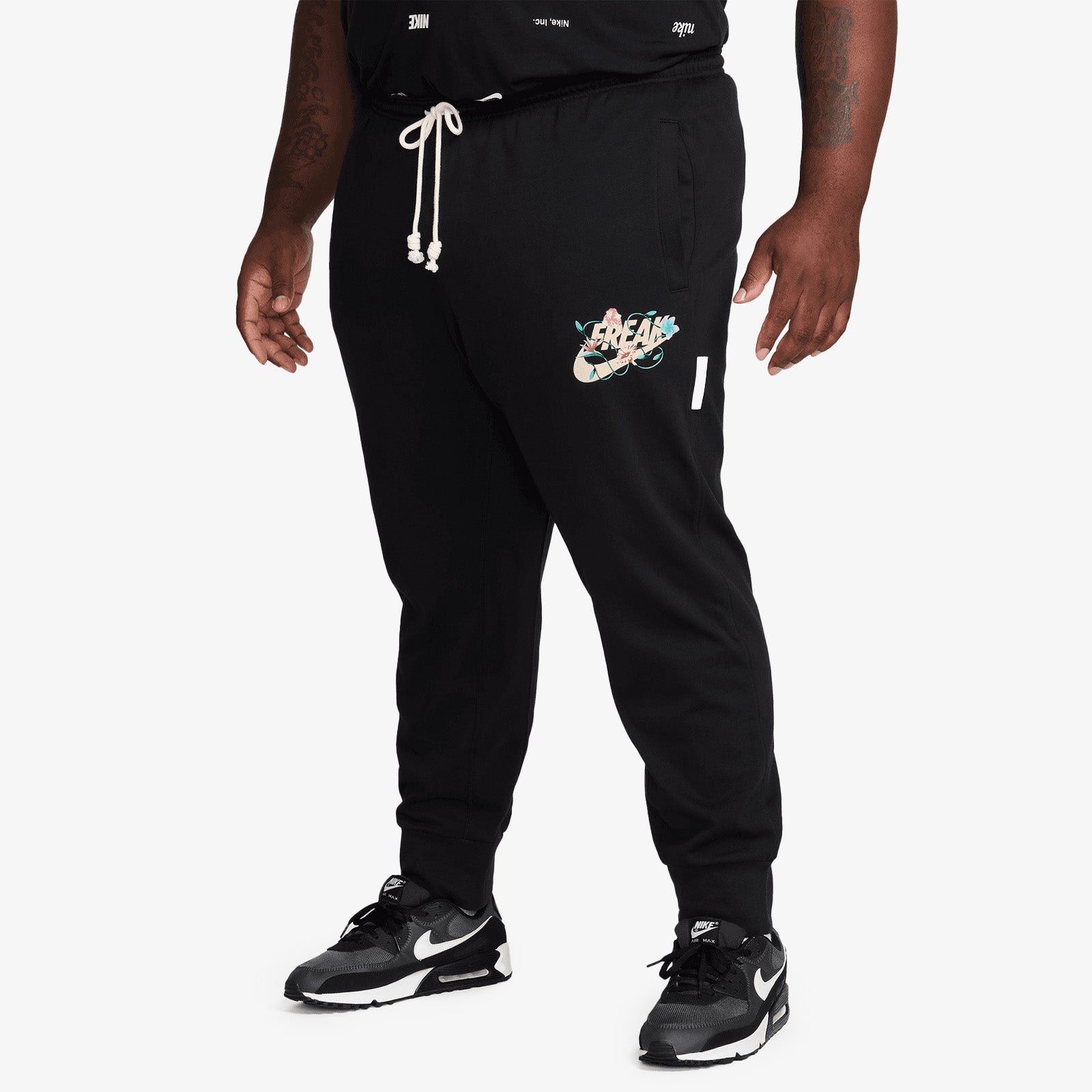 Giannis Floral Printed Standard Issue Dri-FIT Pants - Black â Throwback