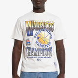 Golden State Warriors Metallic T-Shirt - White Marle