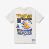 Golden State Warriors Metallic T-Shirt - White Marle