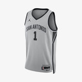 Victor Wembanyama San Antonio Spurs Statement Edition Swingman Jersey - Grey