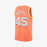 Donovan Mitchell Cleveland Cavaliers 2025/26 City Edition Swingman Jersey - Orange Frost