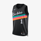 Victor Wembanyama San Antonio Spurs 2025/26 City Edition Swingman Jersey - Black