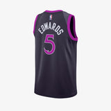 Anthony Edwards Minnesota Timberwolves 2025/26 City Edition Swingman Jersey - Purple Dynasty