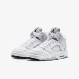 Air Jordan 5 Retro (GS) - 'White Metallic'