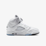 Air Jordan 5 Retro (GS) - 'White Metallic'