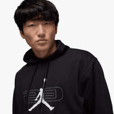 Sport Crossover Men's Fleece Pullover Hoodie - Black