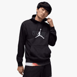 Sport Crossover Men's Fleece Pullover Hoodie - Black