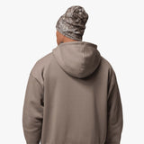 Brooklyn Fleece Men's Oversized Full-Zip Hoodie - Olive Grey/Black