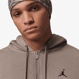 Brooklyn Fleece Men's Oversized Full-Zip Hoodie - Olive Grey/Black