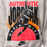 "World Wide" Brooklyn Fleece Hoodie - Grey
