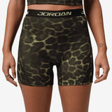 Jordan Sport Women's Dri-FIT High-Waisted 12.5cm (Approx.) AOP Shorts - Luminous Green