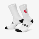 Jordan Flight Club Crew Socks (1 Pair) - White