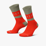 Jordan Cushioned Crew Socks (1 Pair) - Red/Green