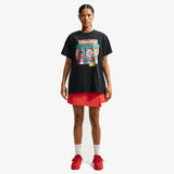 Women's Oversized 'Flower Shop' Graphic T-Shirt - Black