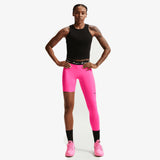 A'ja Wilson A'symmetric Mid-Rise Single-Leg Women's Leggings - Hyper Pink