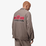 Jordan Brooklyn Lightweight Graphic Shell Jacket - Olive Grey