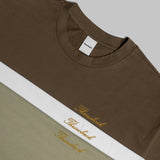 Winter Script '23 Oversized Tee - Coffee