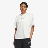 Womens Adidas World Wide Hoops Graphic Tee - Off White