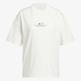 Womens Adidas World Wide Hoops Graphic Tee - Off White