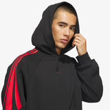 3 Stripe Hoodie - Black