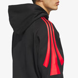 3 Stripe Hoodie - Black