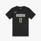 Ja Morant Memphis Grizzlies 2024 City Edition Name & Number NBA Youth T-Shirt - Black